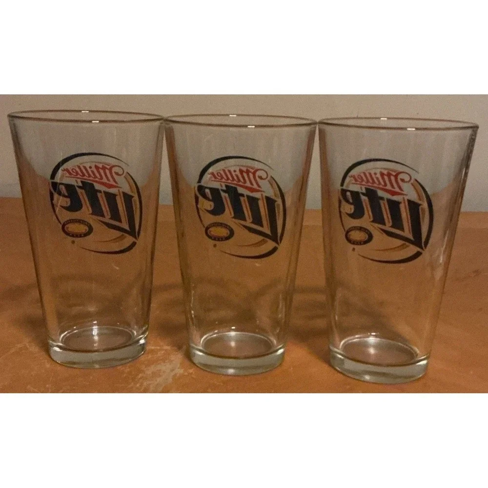 Miller Lite Pint Beer Glass‎ 